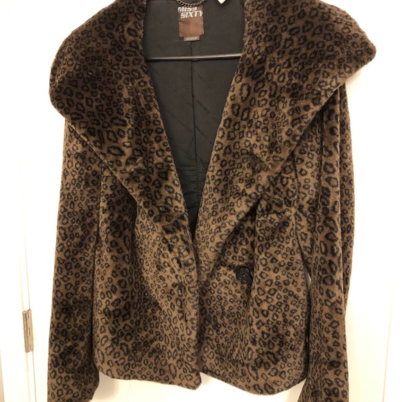 Miss Sixty Animal print Faux fur Jacket - Picture 2 of 9